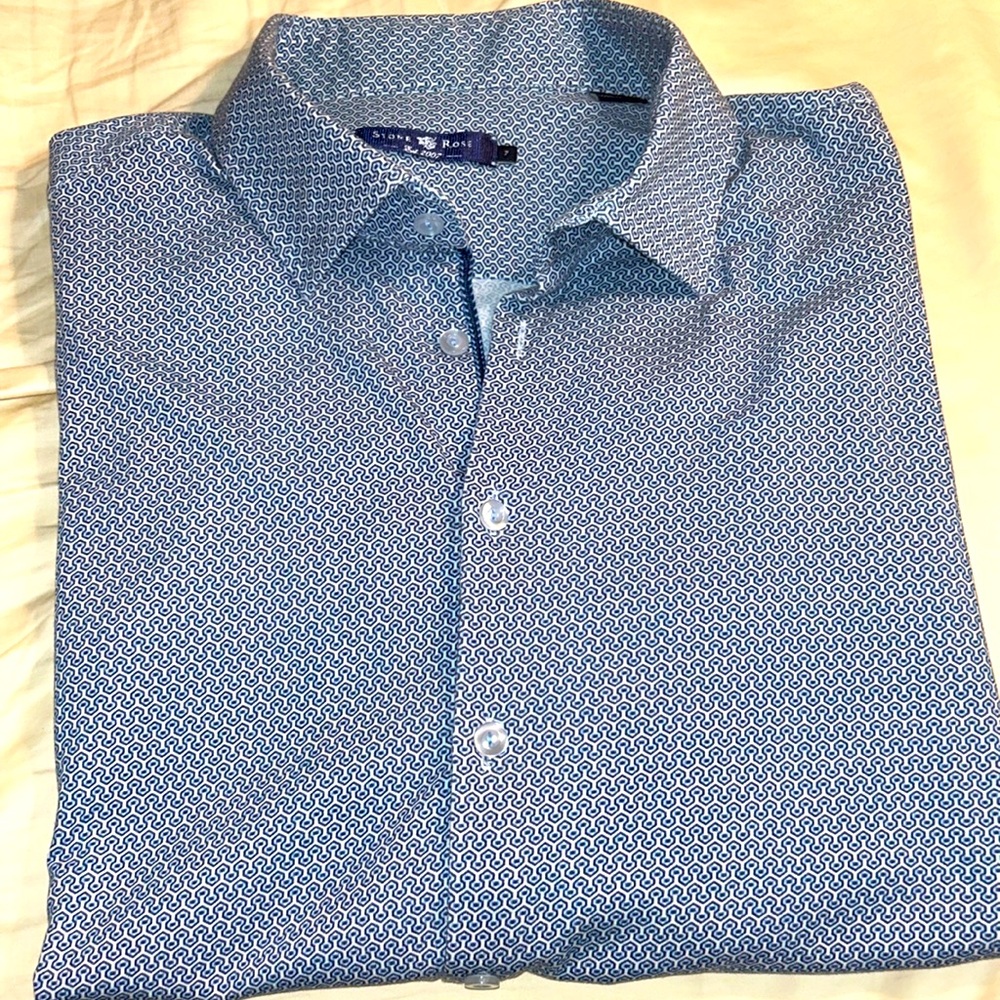 Stone Rose XXL short sleeved casual button down shirt